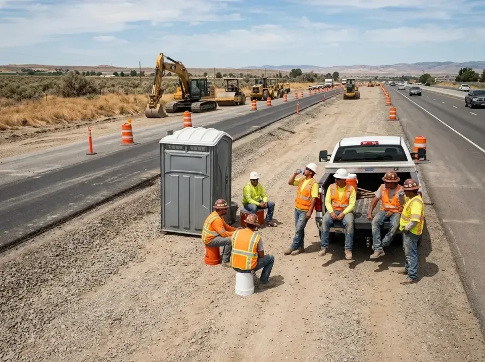 highway-road-construction-crew-007 — frequently asked questions, Porta Potty and Restroom Rentals in Timberville, VA